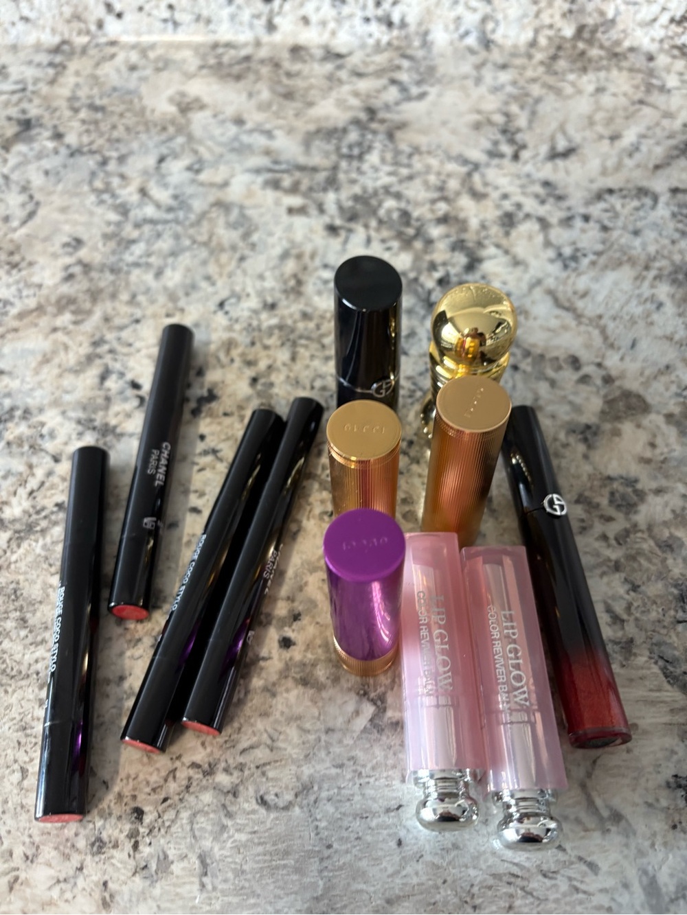 Gucci Lipstick Collection , Dior Chanel and Giorgio Armani